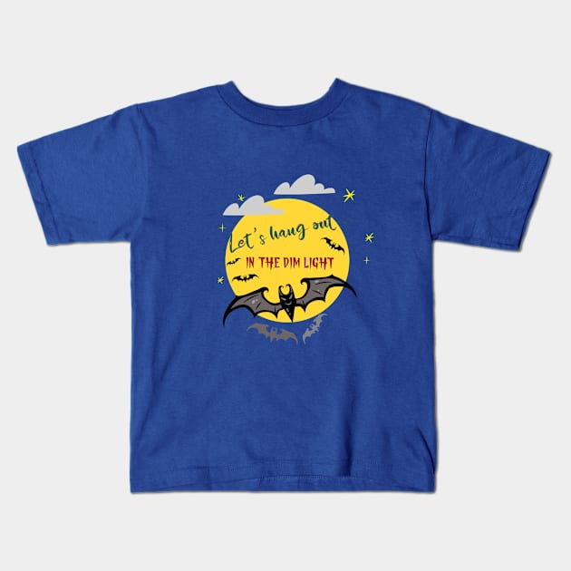 Let's hang out... in the dim light Kids T-Shirt by inessencedk